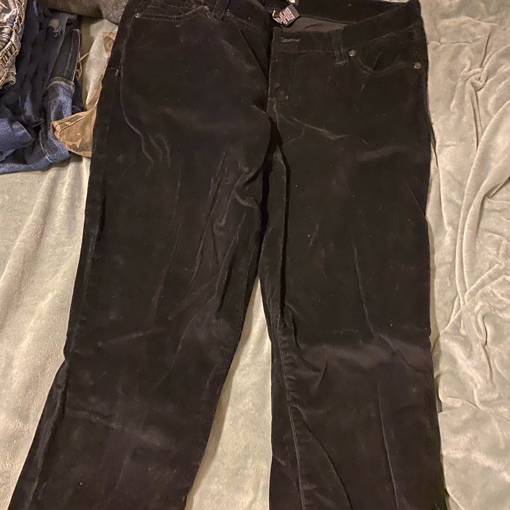 Black Velvet Pants